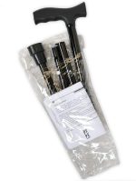 Baston ortopedic pliabil, aluminiu, reglabil, 82-92 cm, negru, PEPE - imagine 5