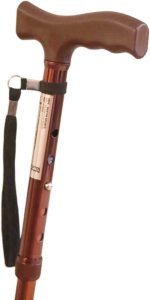 Baston ortopedic pliabil, aluminiu, reglabil, 82-92 cm, bronz, PEPE - imagine 2