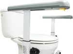 Cadru din otel de sprijin pentru toaleta, persoane cu mobilitate redusa, reglabil si ajustabil, alb, KMINA - imagine 5