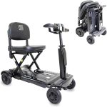 Scuter/carucior electric pentru adulti sau persoane cu dizabilitati, pliabil, negru, KMINA