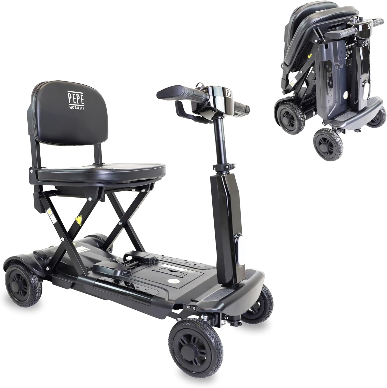 P10042 Scuter/carucior electric pentru adulti sau persoane cu dizabilitati, pliabil, negru, KMINA - imagine 1