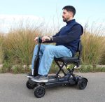 Scuter/carucior electric pentru adulti sau persoane cu dizabilitati, pliabil, negru, KMINA - imagine 9