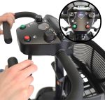 Scuter/carucior electric pentru adulti sau persoane cu dizabilitati, manere rabatabile, negru, KMINA - imagine 6