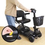 Scuter/carucior electric pentru adulti sau persoane cu dizabilitati, manere rabatabile, negru, KMINA - imagine 7