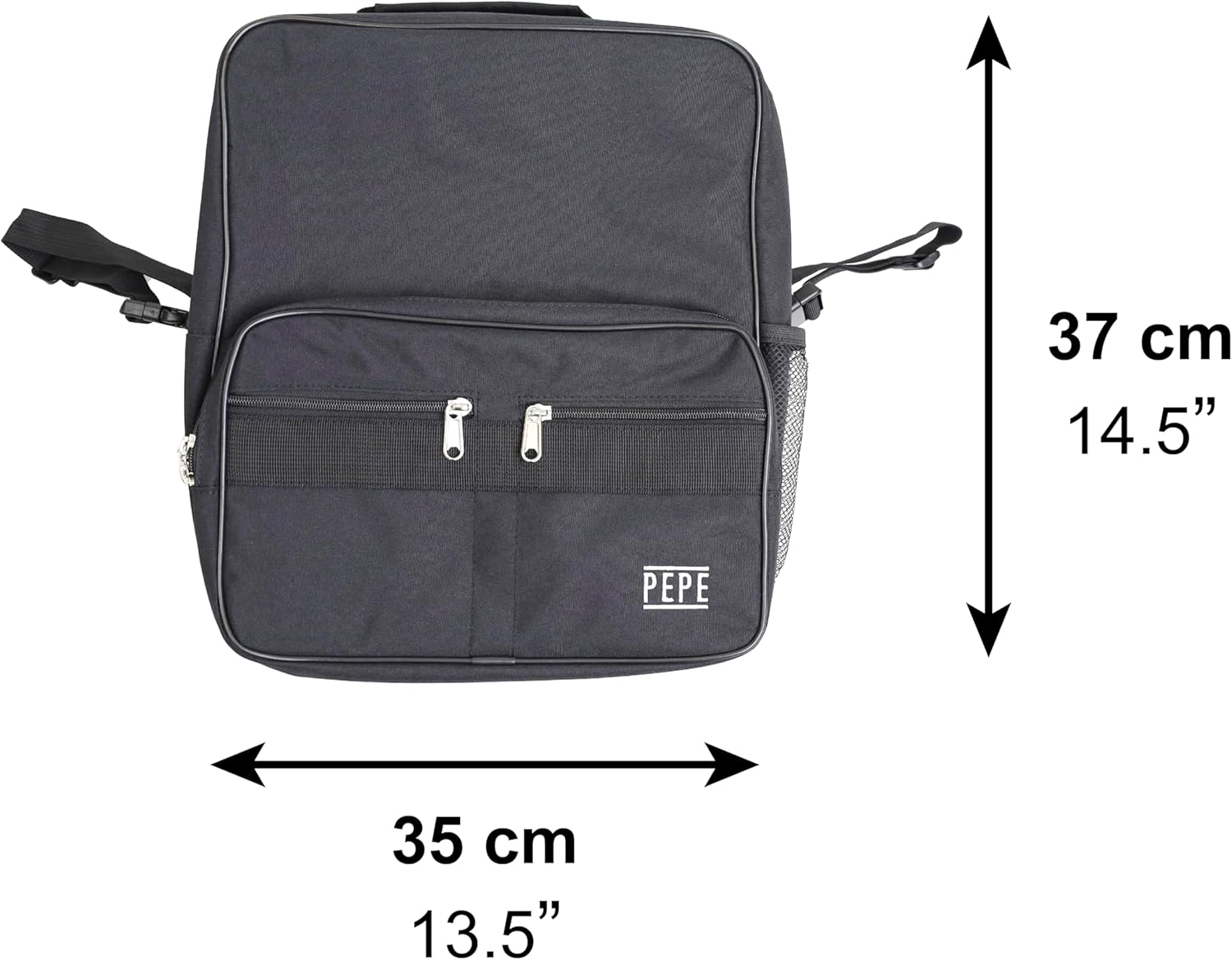 Rucsac pentru scaun cu rotile, impermeabil, multiple compartimente, 37 x 35 x 15 cm PEPE