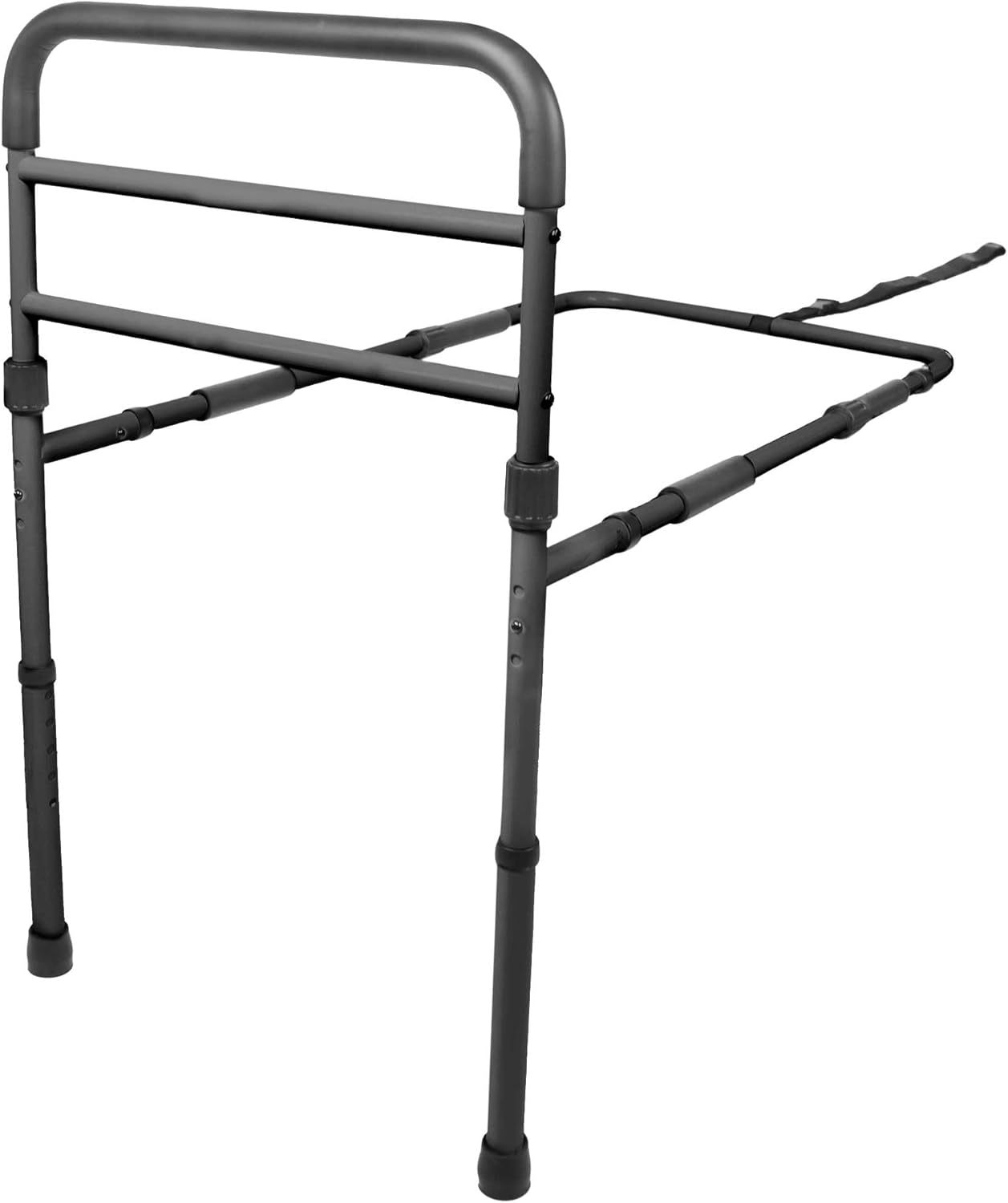 Bara de siguranta pentru pat, reglabila pe inaltime 78-95 cm, pentru paturi 90-180 cm, sarcina maxima 136 kg, neagra, PEPE