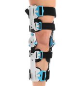 Orteza de genunchi din carbon, ultrausoara, cu reglaj unghiular si telescopic, ortopedic profesional, marime universala, ANTAR