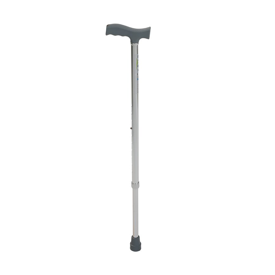 Baston din aluminiu, reglabil pe inaltime, argintiu, KaradenizMed