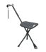 Baston din aluminiu cu scaun, ajustabil, negru, Timago