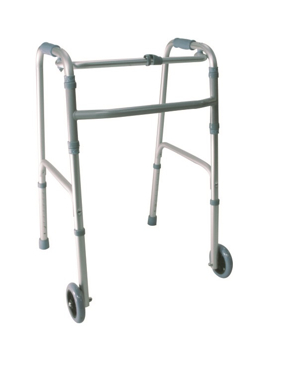 Cadru de mers din aluminiu, pliabil, cu roti Kaiyang