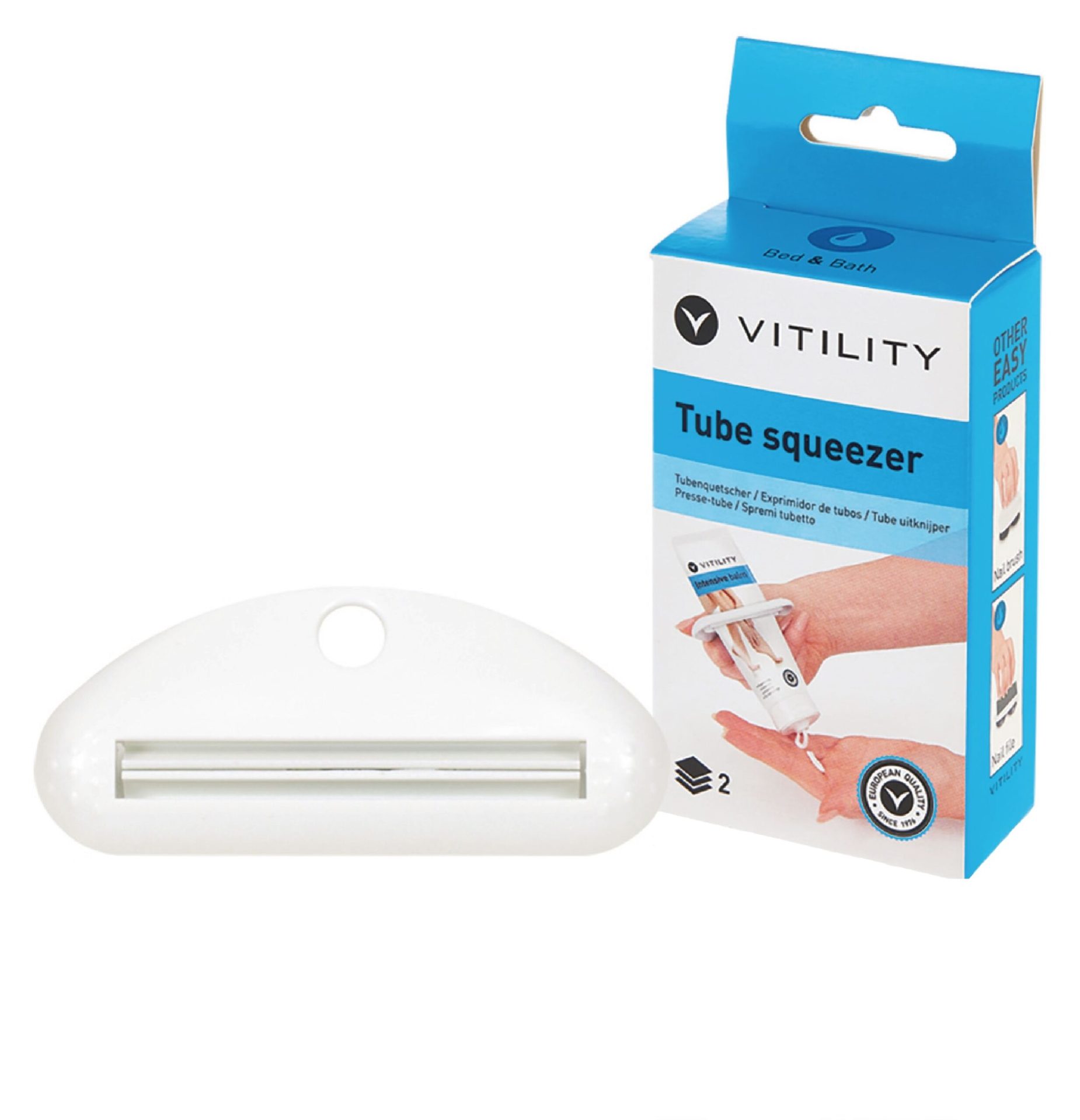 Dispozitiv golire tuburi cu crema Vitility, alb 1 bucata